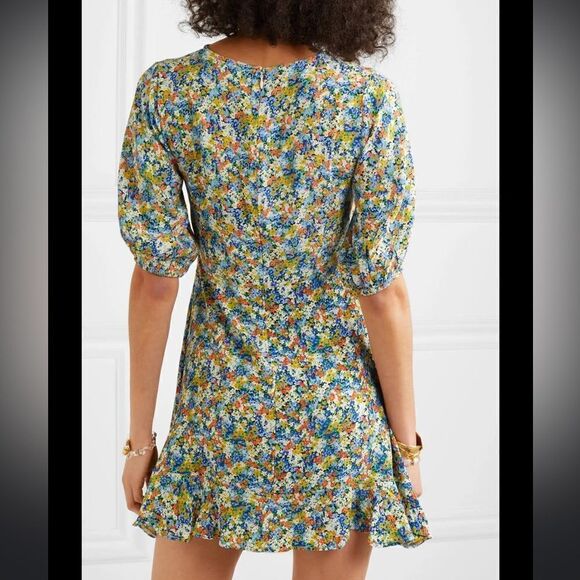 Faithfull The Brand Jeanette Floral Mini Dress 6 - Picture 7 of 10